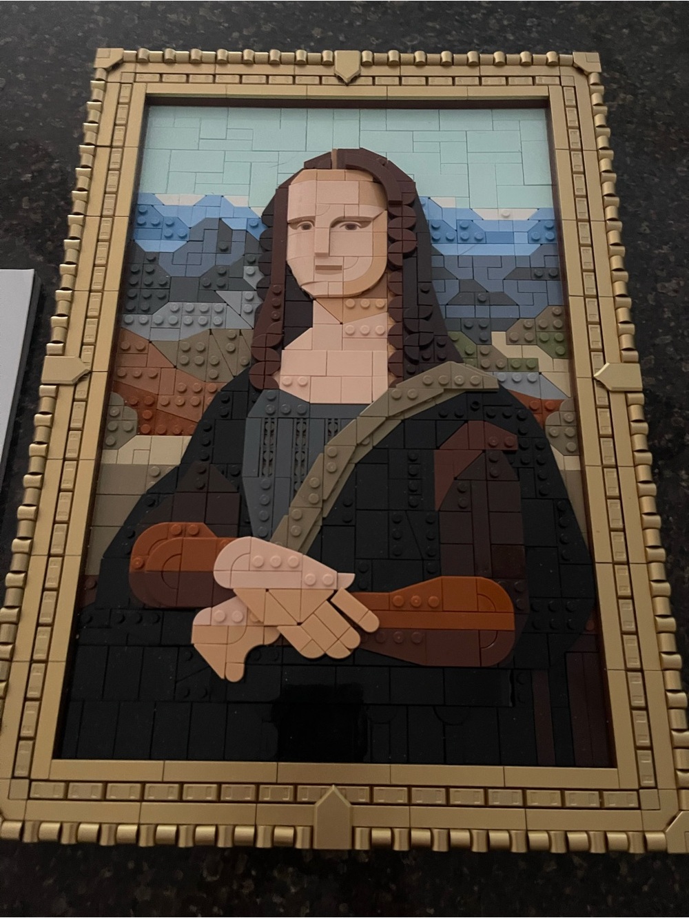 LEGO Art Mona Lisa 31213 built wall art framed 1503 pieces with instructions